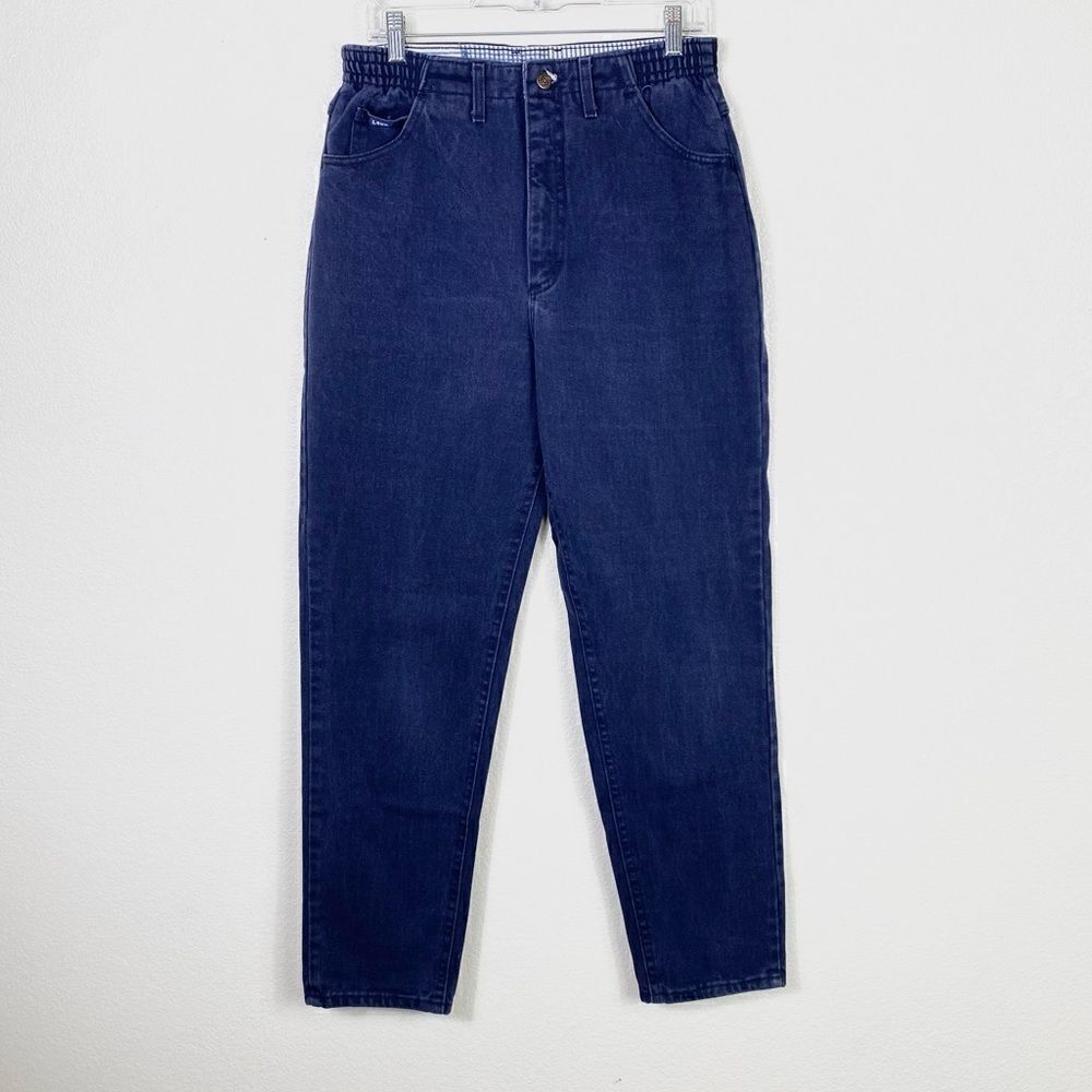 Vintage Lee Dark Navy Blue High Rise Mom Jeans